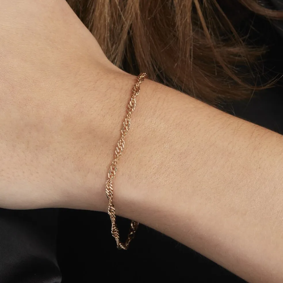 Bracelet Plaqué Or Jaune Leanora