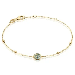 Bracelet Plaqué Or Jaune Mikayla Oxydes De Zirconium