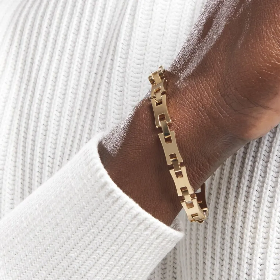 Bracelet Plaqué Or Jaune Stefano