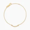 Bracelet Plaqué Or Kumb Oxydes De Zirconium