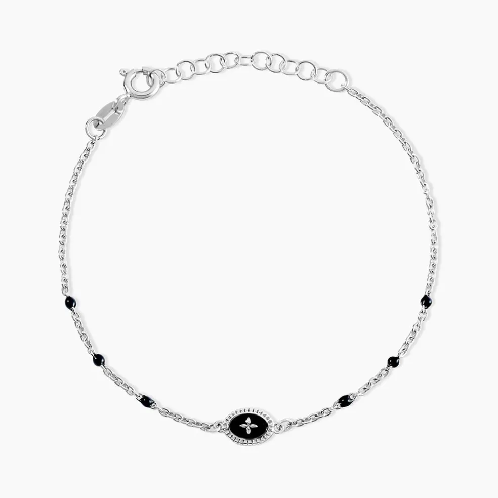 Bracelet Polka Argent Blanc