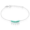 Bracelet Polyna Argent Blanc Pierre De Synthese