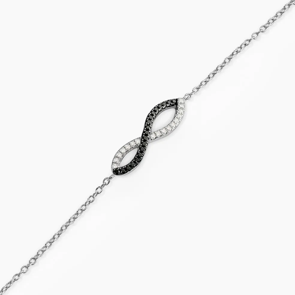 Bracelet Prudentia Argent Blanc Oxyde De Zirconium