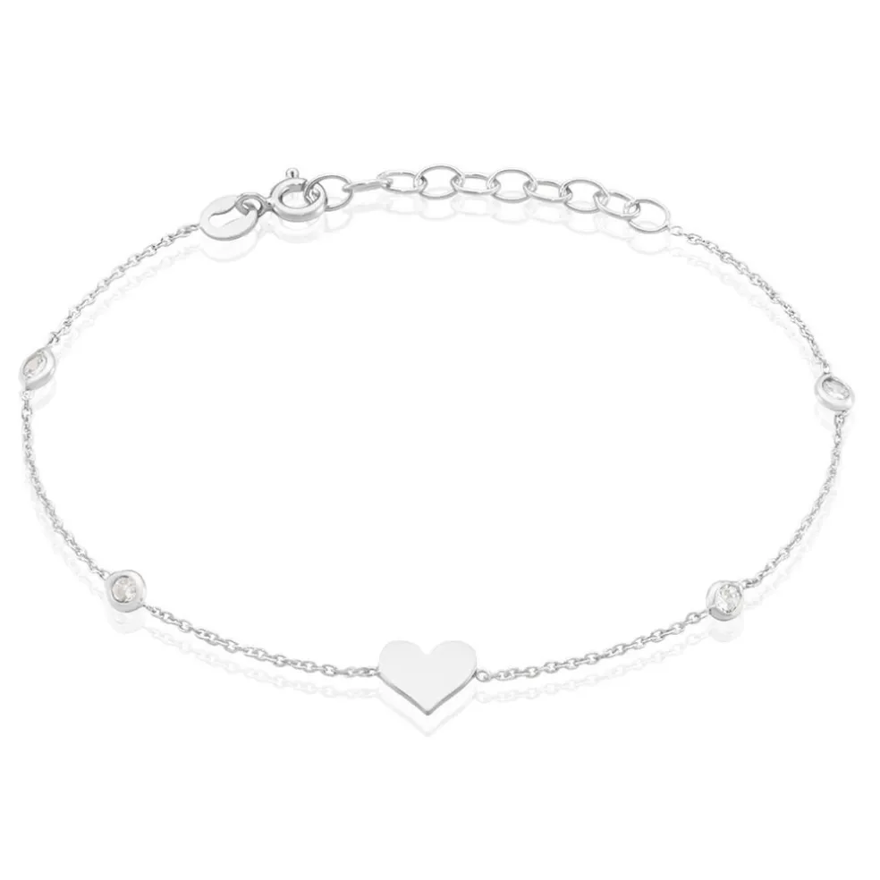 Bracelet Rana Argent Blanc Oxyde De Zirconium