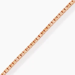 Bracelet Rio Tennis Argent Rose Oxyde De Zirconium