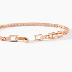 Bracelet Rio Tennis Argent Rose Oxyde De Zirconium