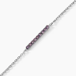 Bracelet Rio Tennis Argent Blanc Oxyde De Zirconium