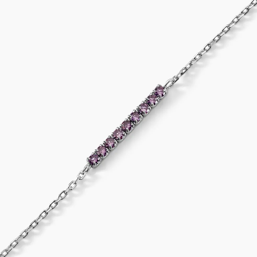 Bracelet Rio Tennis Argent Blanc Oxyde De Zirconium