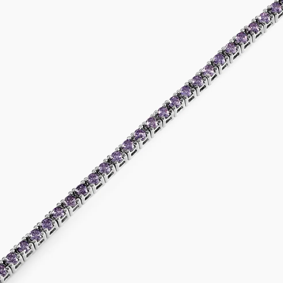 Bracelet Rio Tennis Argent Blanc Oxyde De Zirconium