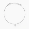 Bracelet Saya Argent Blanc Oxyde De Zirconium