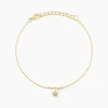 Bracelet Saya Argent Jaune Oxyde De Zirconium
