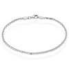 Bracelet Sherihane Maille Palmier Argent Blanc