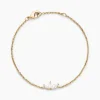 Bracelet Siona Plaque Or Jaune Oxyde De Zirconium
