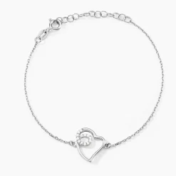 Bracelet Soa Argent Blanc Oxyde De Zirconium