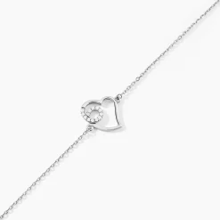 Bracelet Soa Argent Blanc Oxyde De Zirconium