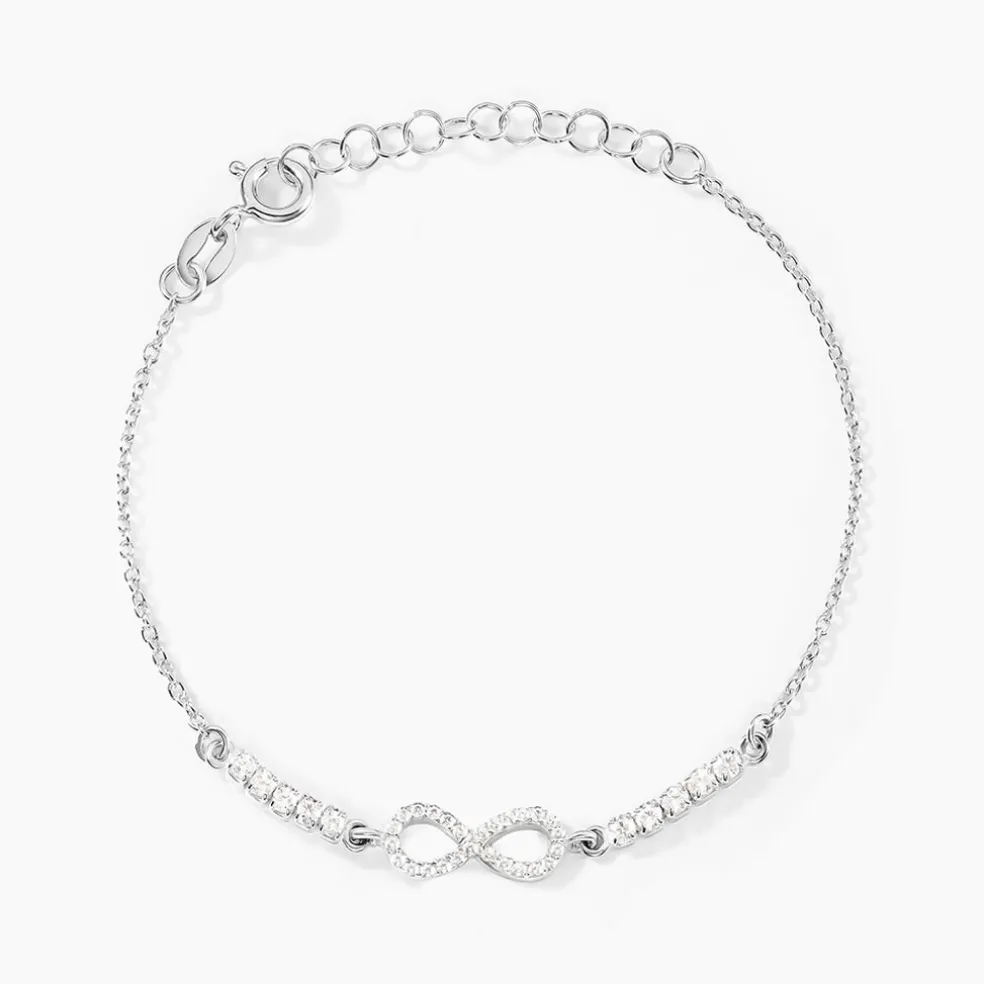 Bracelet Syliana Argent Blanc Oxyde De Zirconium