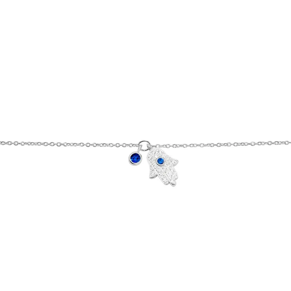 Bracelet Symbolique Argent Blanc Oxyde De Zirconium
