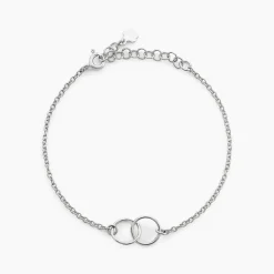 Bracelet Toi Et Moi Argent Blanc