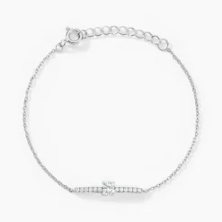 Bracelet Tovia Argent Blanc Oxyde De Zirconium
