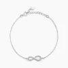 Bracelet Veda Argent Blanc Oxyde De Zirconium