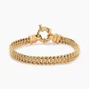 Bracelet Violette Plaqué Or Jaune