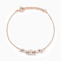 Bracelet Wanda Argent Rose Oxyde De Zirconium