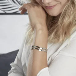 Bracelet Wilna Acier Blanc