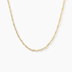 Chaîne Abbygail  Maille Singapour Or Jaune