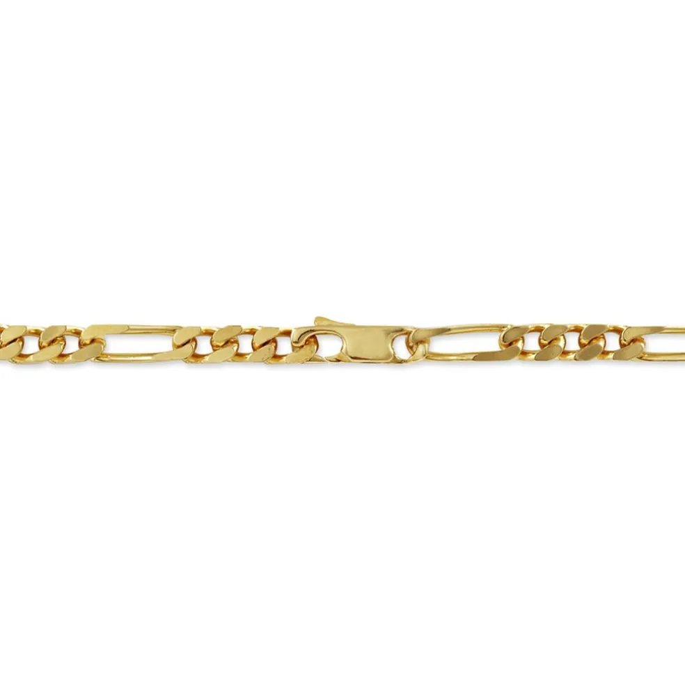 Chaîne Bixente Maille Alternee 1/3 Plaqué Or Jaune