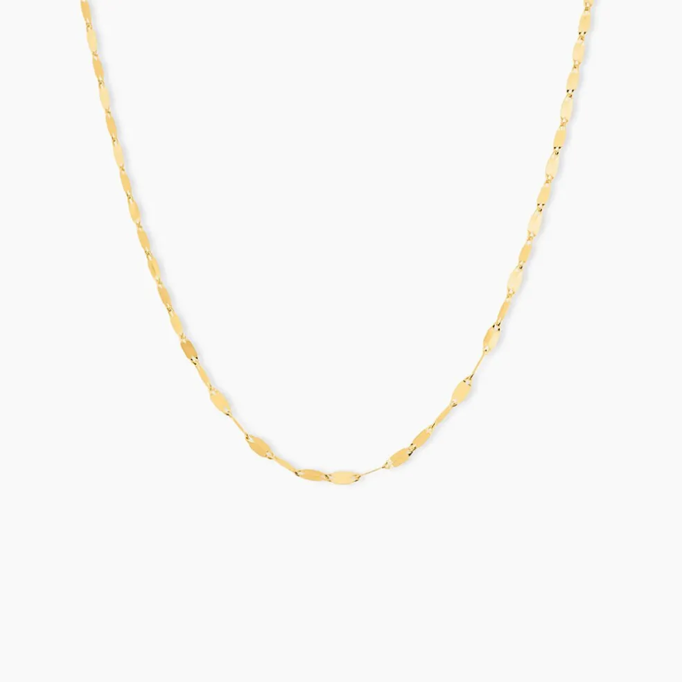 Chaîne Camelie Maille Lumina Or Jaune