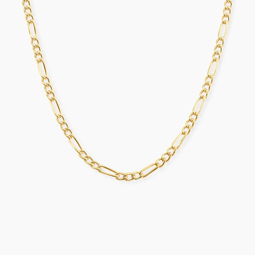 Chaîne Cameo Maille Alternee 1/3 Or Jaune