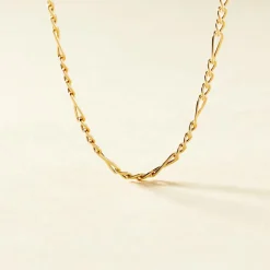 Chaîne Cameo Maille Alternee 1/3 Or Jaune