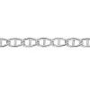 Chaîne Capucin Or Blanc Maille Marine Plate