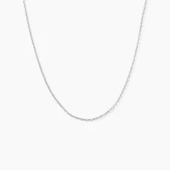 Chaîne Claudine Argent Blanc