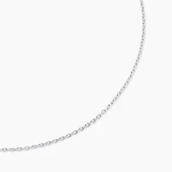 Chaîne Claudine Maille Forçat Argent Blanc