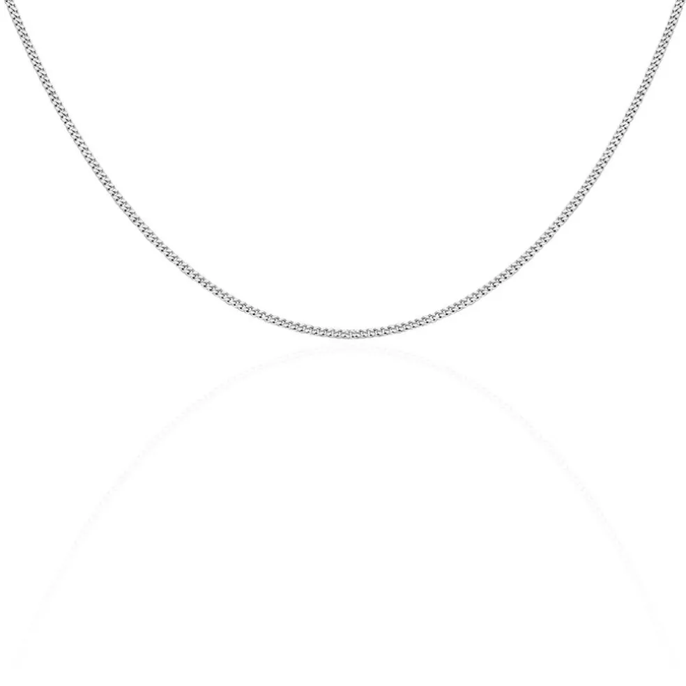 Chaîne Clementine Argent Blanc