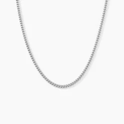 Chaîne Clementine Argent Blanc