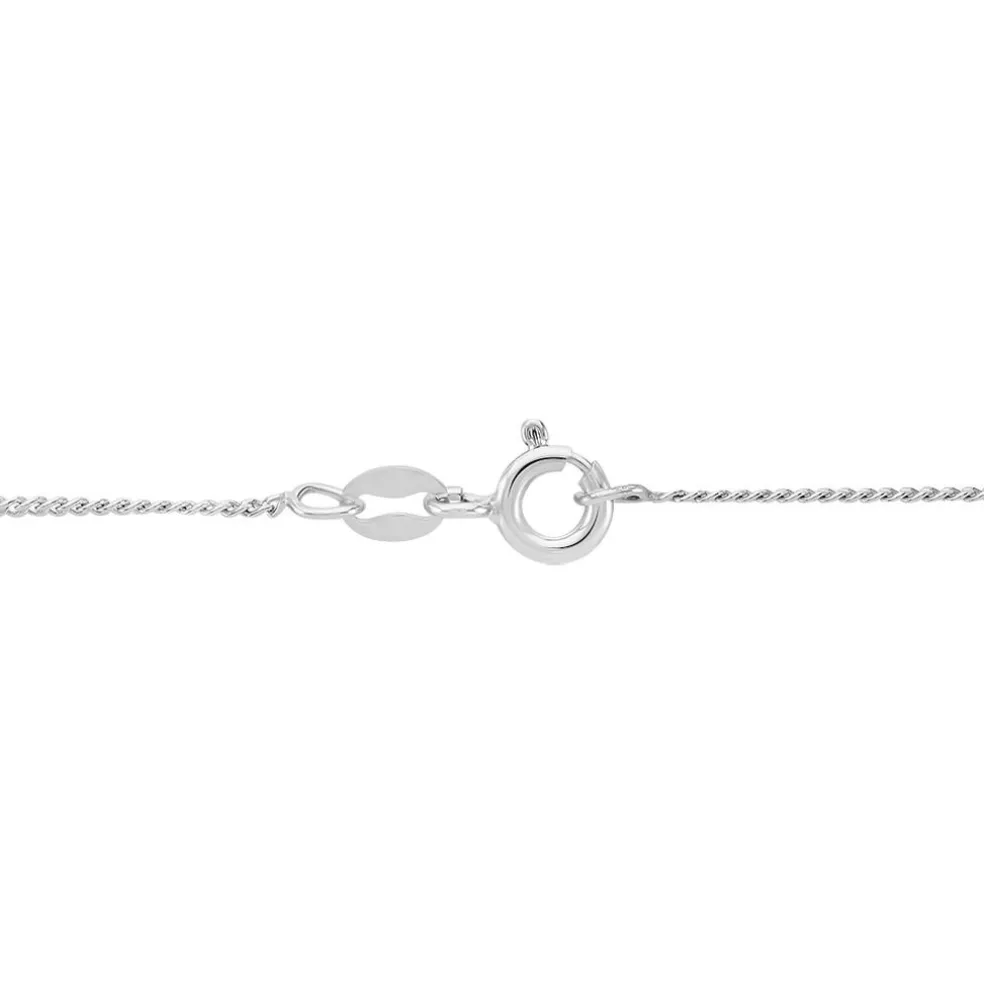 Chaîne Clementine Argent Blanc