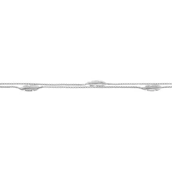 Chaîne De Cheville Hannen Argent Blanc