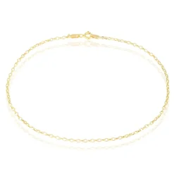 Chaîne De Cheville Maille Jaseron Or Jaune