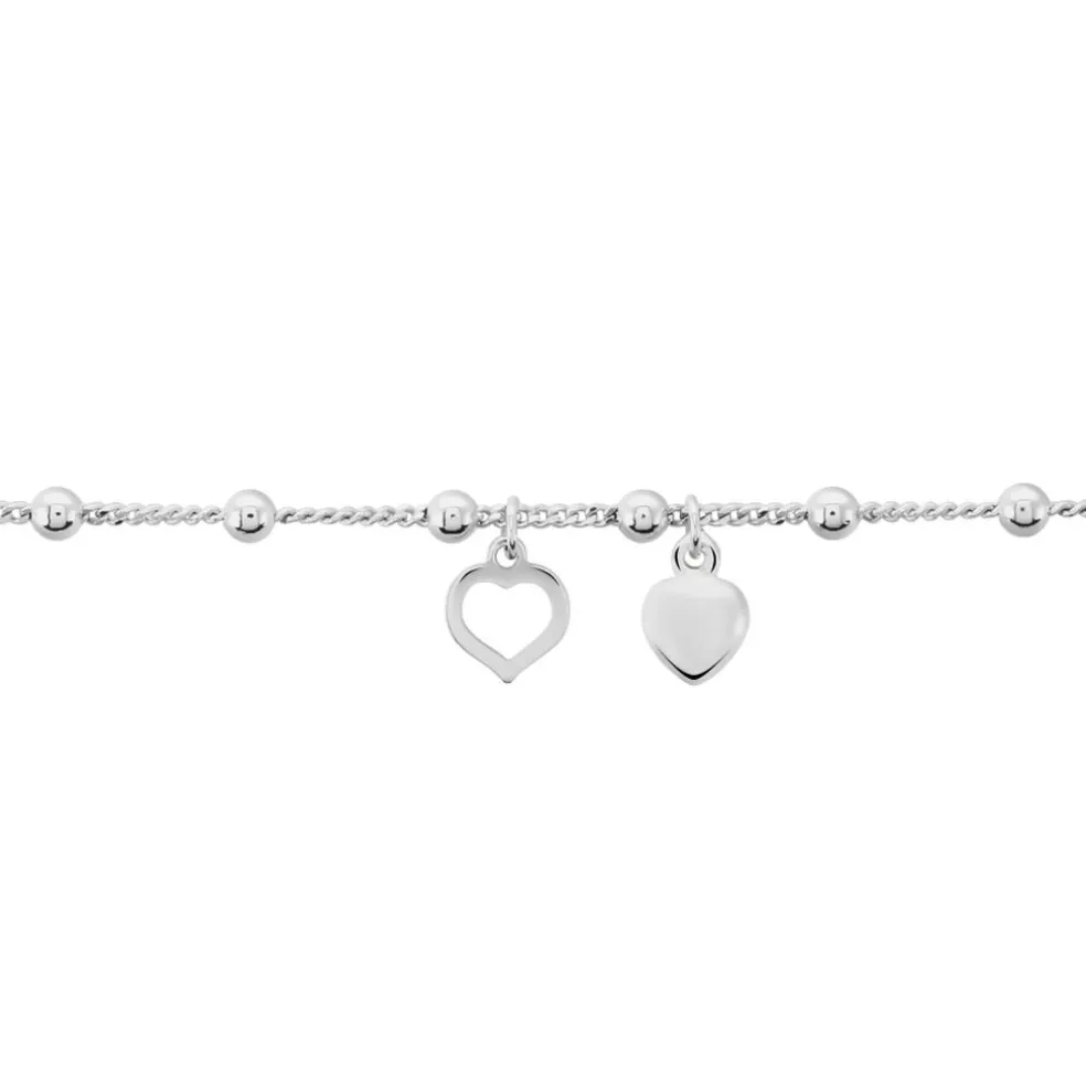 Chaîne De Cheville Minia Argent Blanc