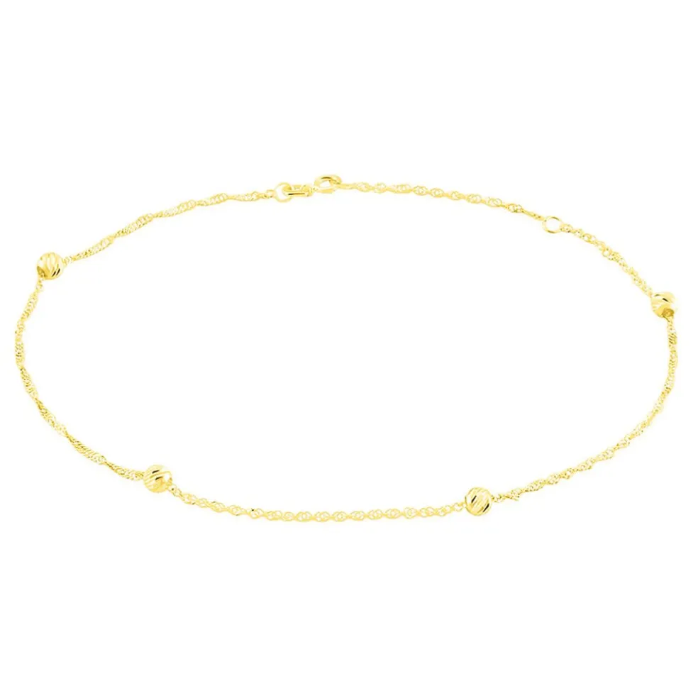 Chaîne De Cheville Zahia Or Jaune