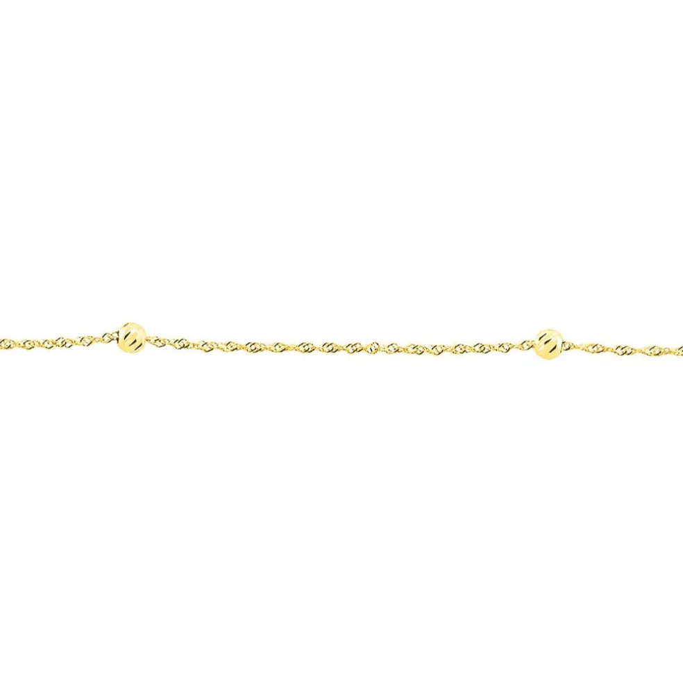 Chaîne De Cheville Zahia Or Jaune