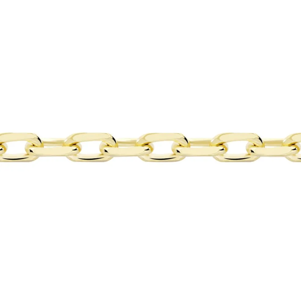 Chaîne Igoa Maille Forçat Diamantee Or Jaune