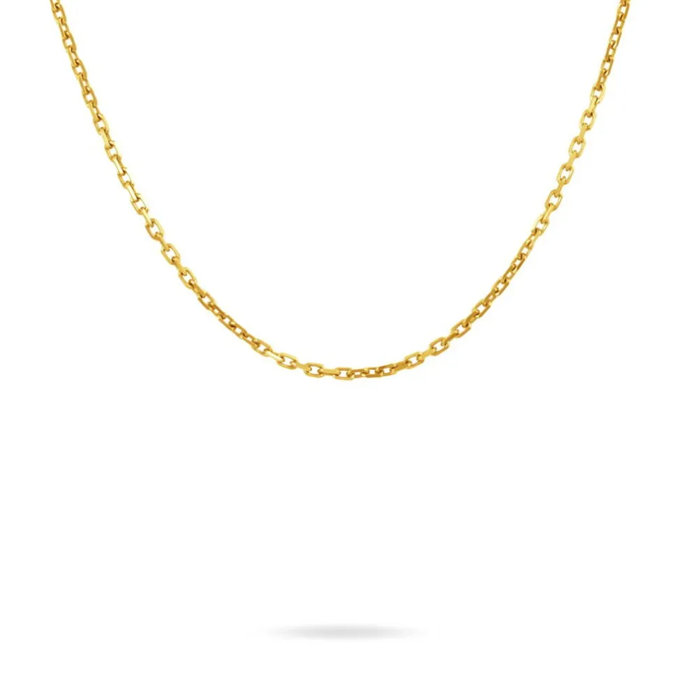 Chaîne Igoa Maille Forçat Diamantee Or Jaune