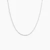 Chaîne Igoa Maille Forçat Diamantee Or Blanc