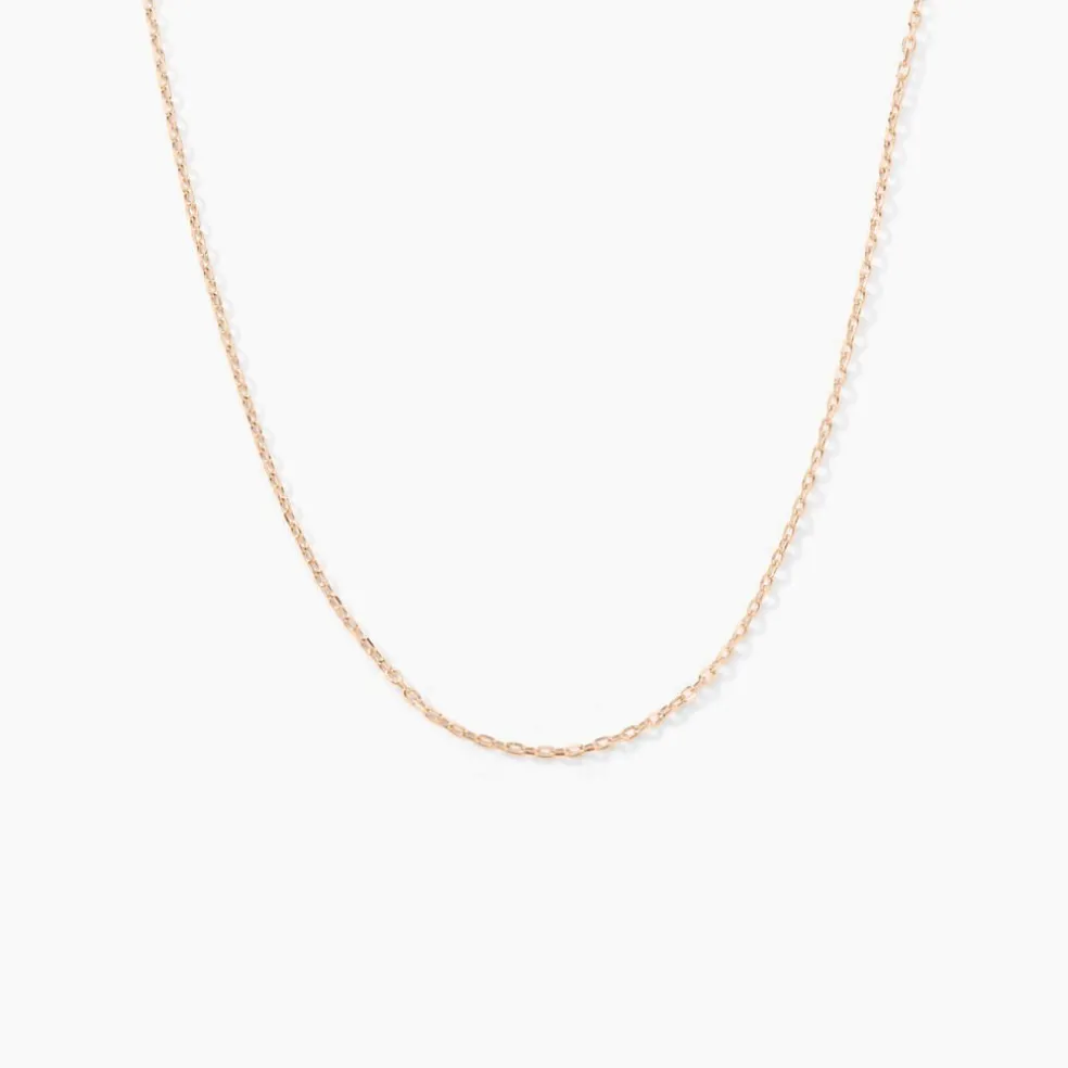 Chaîne Igoa Maille Forçat Diamantee Or Rose