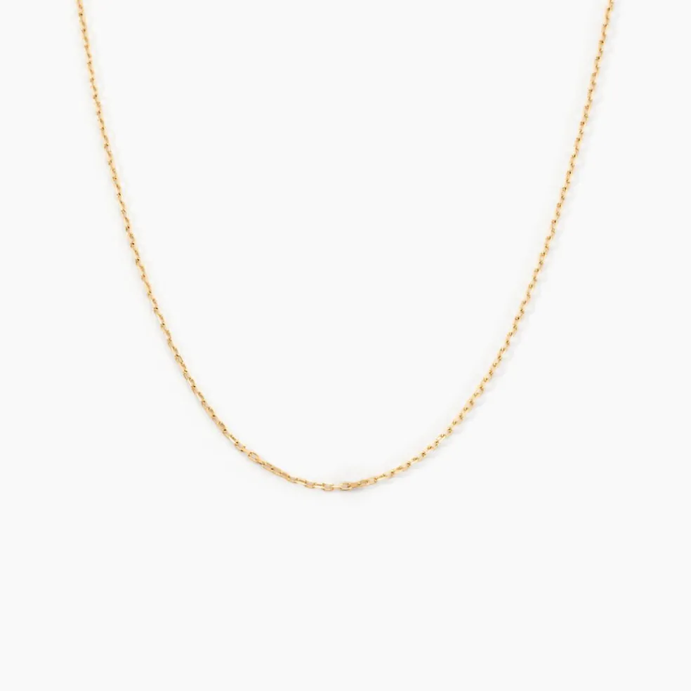 Chaîne Igoa Maille Forçat Diamantee Or Jaune