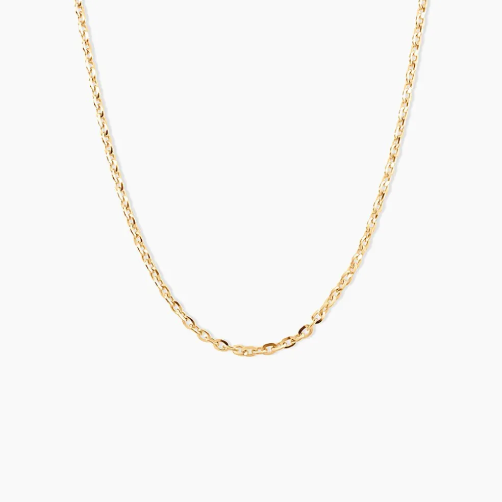 Chaîne Igoa Maille Forçat Diamantee Or Jaune