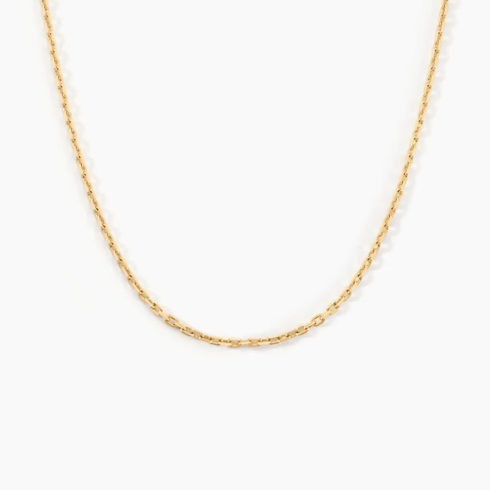 Chaîne Igoa Maille Forçat Diamantee Or Jaune